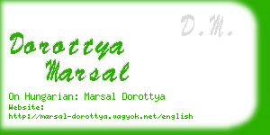 dorottya marsal business card